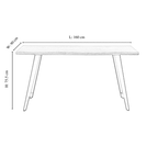 Vittorio Rocco LUX 5PCs Dining Set includes an Oak Dining Table and Set of 4 Dining Chairs - Joe’s Haven