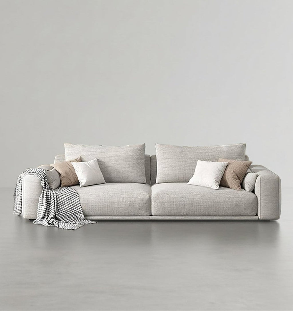 Frances Two Seater Sofa, Cotton Linen - Joe’s Haven