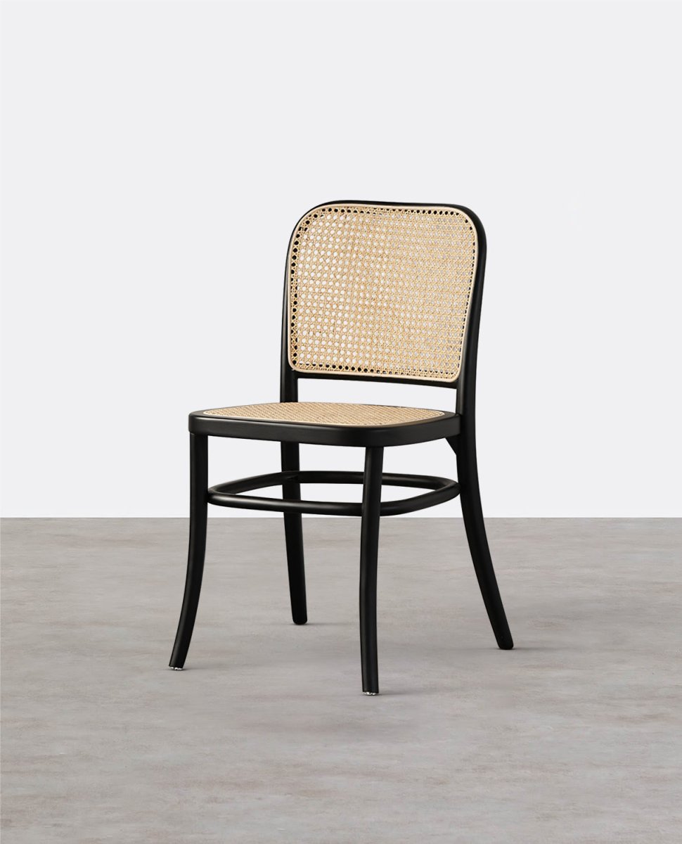 Vanesa Rattan Dining Chair, Oak - Joe’s Haven