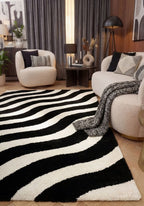 Joli Wave Black & White Rug - Joe’s Haven