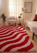 Joli Wave Red & Pink Rug - Joe’s Haven