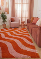 Joli Wave Orange & Pink Rug - Joe’s Haven