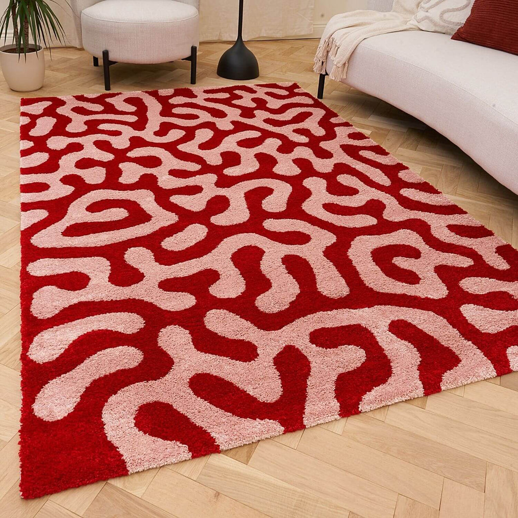 Joli Doodle Red & Pink Rug - Joe’s Haven