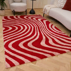 Joli Striped Red & Pink Rug - Joe’s Haven