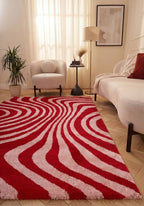 Joli Striped Red & Pink Rug - Joe’s Haven