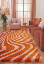 Joli Striped Orange & Pink Rug - Joe’s Haven