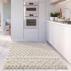 Moroccan Ivory Beige Shaggy Rug | 930 - Joe’s Haven