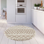 Moroccan Ivory Beige Shaggy Rug | 930 - Joe’s Haven