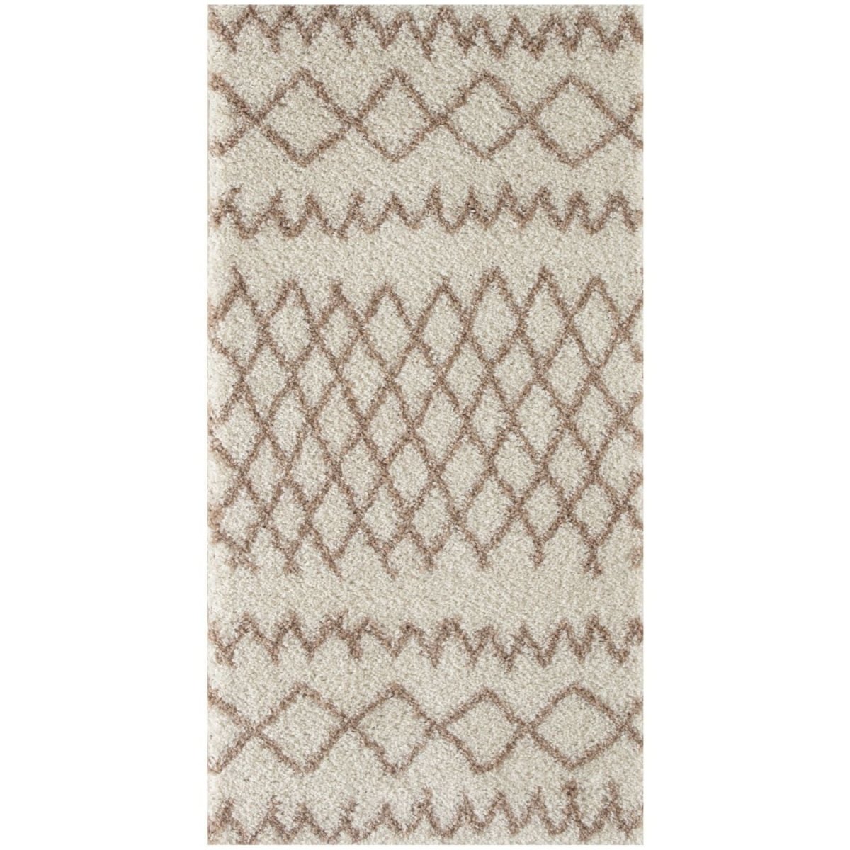 Moroccan Ivory Beige Shaggy Rug | 930 - Joe’s Haven