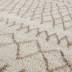 Moroccan Ivory Beige Shaggy Rug | 930 - Joe’s Haven