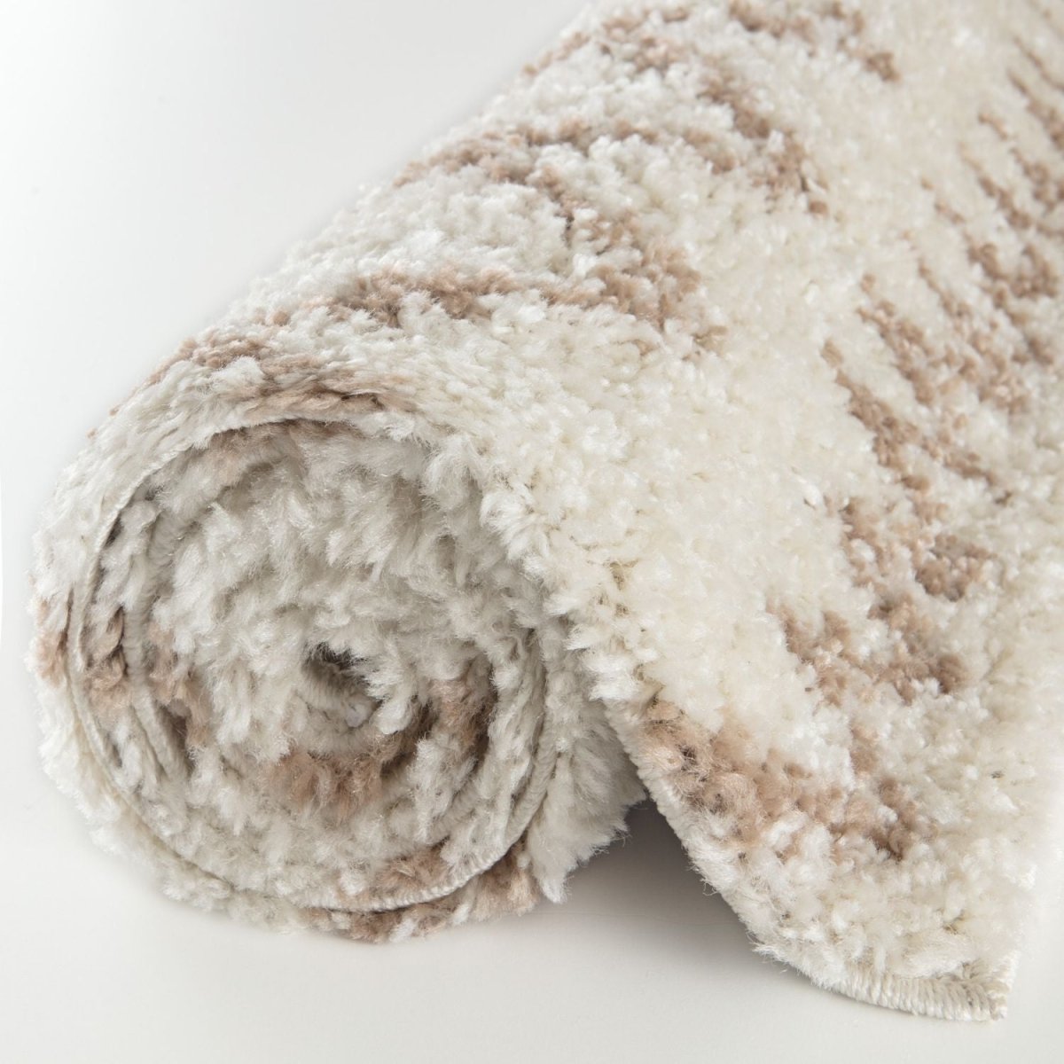 Moroccan Ivory Beige Shaggy Rug | 930 - Joe’s Haven