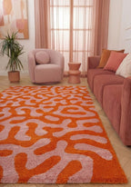 Joli Doodle Orange & Pink Rug - Joe’s Haven