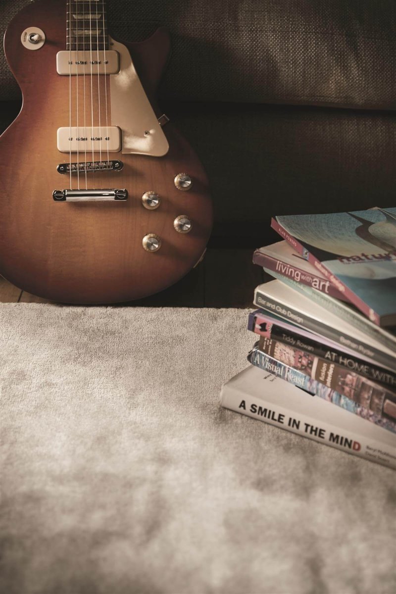 Karma Grey Solid Luxury Viscose Rug - Joe’s Haven