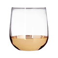 Horizon Set Of Four Clear Glass And Gold Tumblers - Joe’s Haven