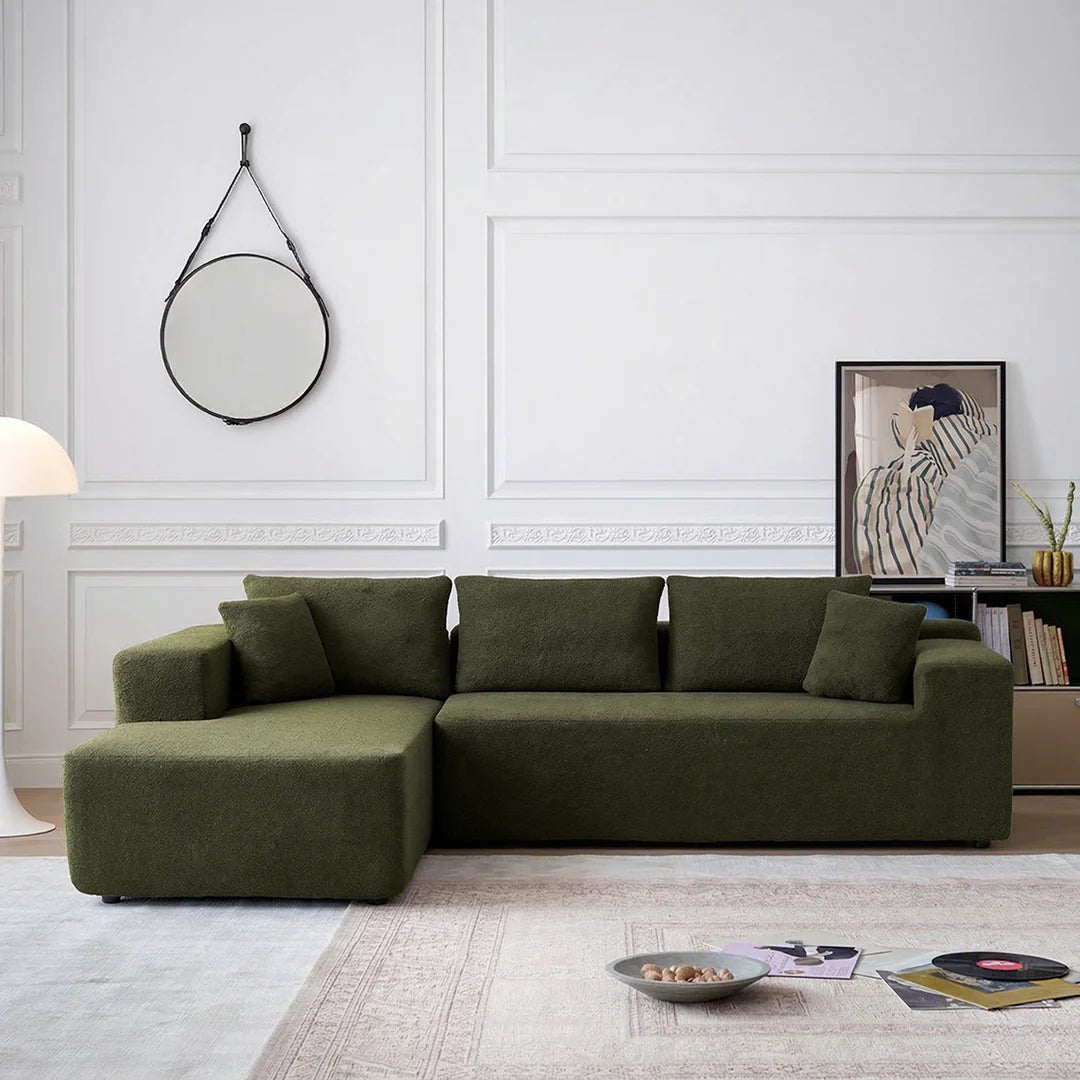 Ortega Modular Sofa Bed, Three Seater Corner Sofa Bed, Boucle - Joe’s Haven