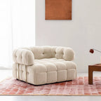 Rojas Single Sofa Bed, Armchair Sofa Bed, Cream - Joe’s Haven