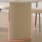 Pacheco Foldable Dining Table, Oval - Joe’s Haven