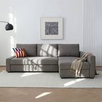 Edwards Three Seater Corner Sofa Bed With Storage, Linen - Joe’s Haven