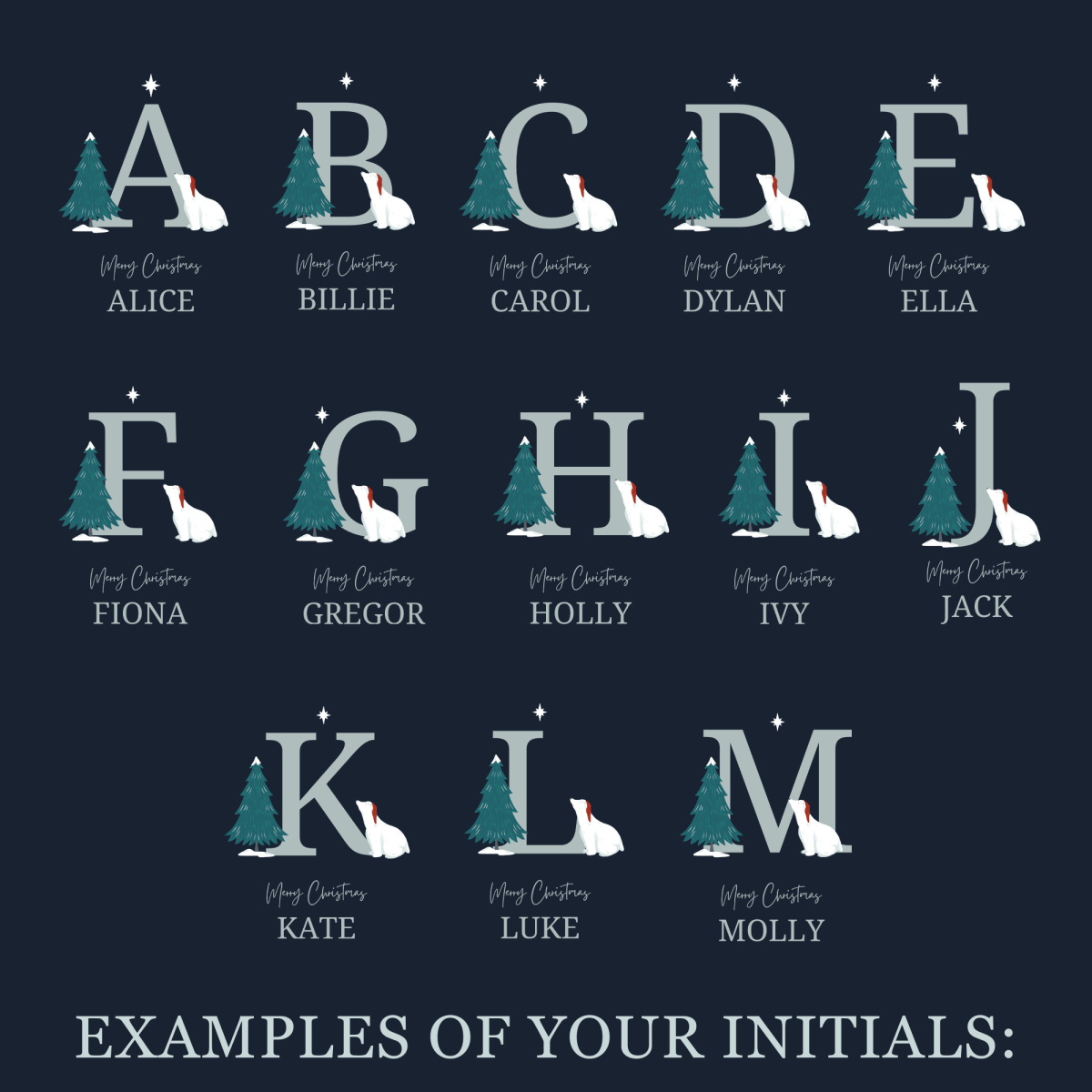 Personalised Christmas Stocking - Make A Wish Design - Joe’s Haven