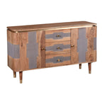 Berkley Acacia Wood 2 Doors 3 Drawers Sideboard - Joe’s Haven