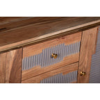 Berkley Acacia Wood 2 Doors 3 Drawers Sideboard - Joe’s Haven