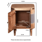 Berkley Acacia Wood Bedside Table - Joe’s Haven