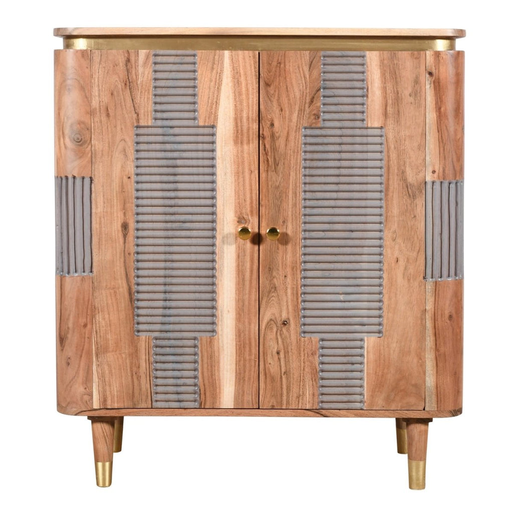 Berkley Acacia Wood 2 Doors Sideboard - Joe’s Haven