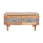 Berkley Acacia Wood 2 Drawers Coffee Table - Joe’s Haven