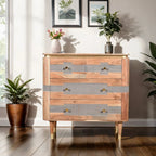 Berkley Acacia Wood 4 Drawers Chest - Joe’s Haven