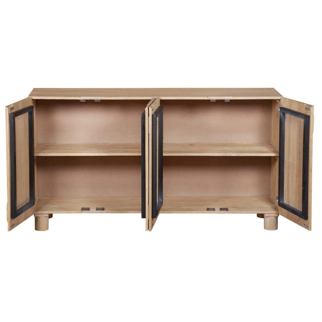 Ajmer Solid Wooden Extra Large Sideboard - Joe’s Haven