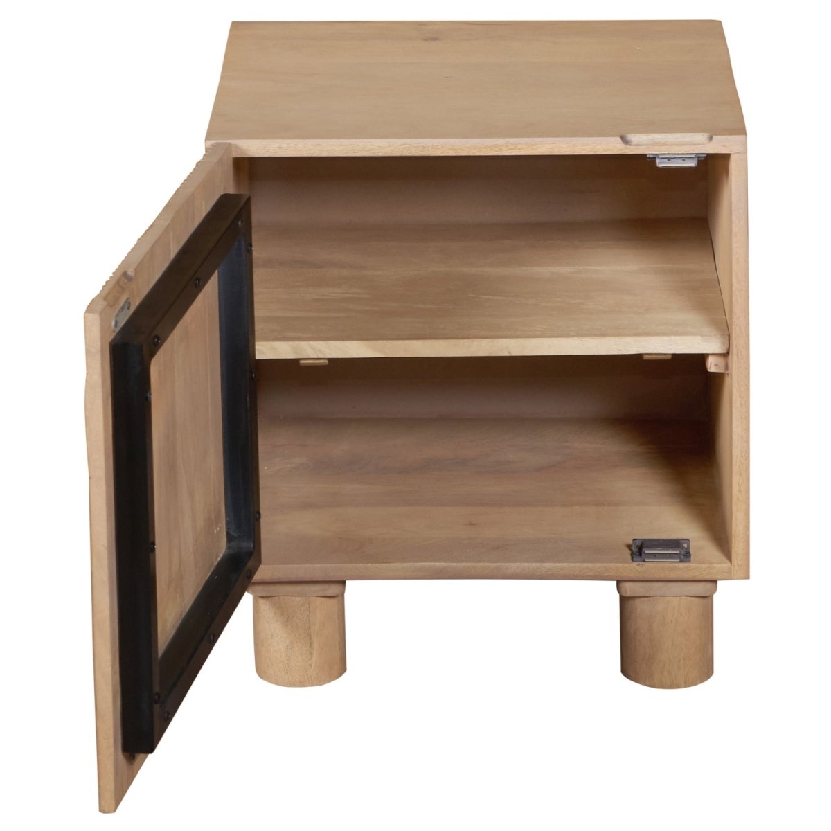Ajmer Solid Wood Bedside Table - Joe’s Haven