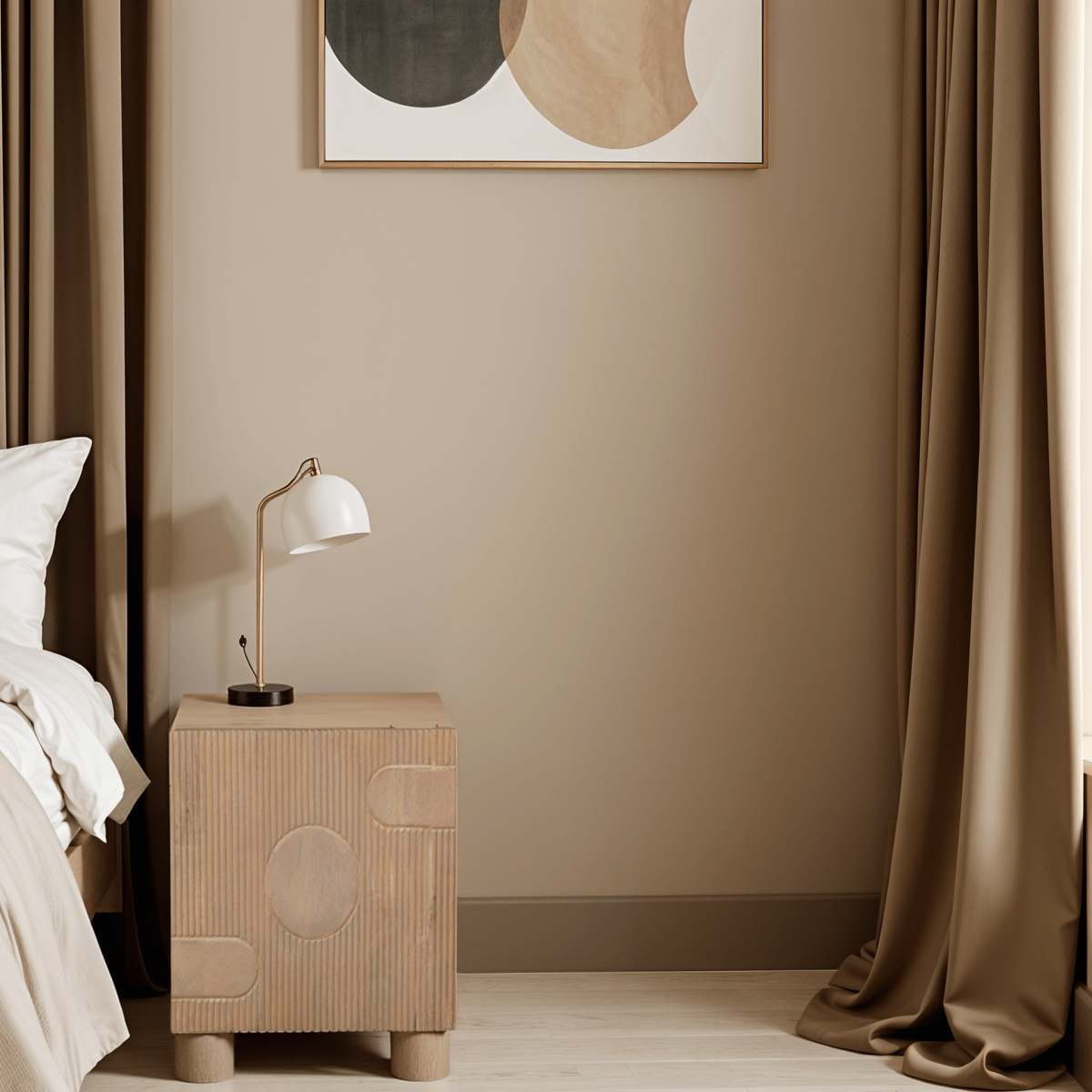 Ajmer Solid Wood Bedside Table - Joe’s Haven