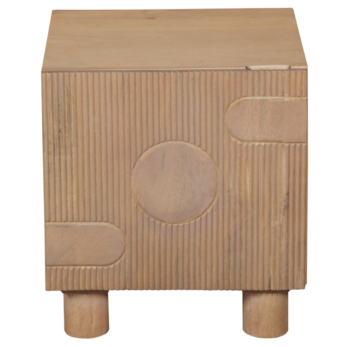 Ajmer Solid Wood Bedside Table - Joe’s Haven