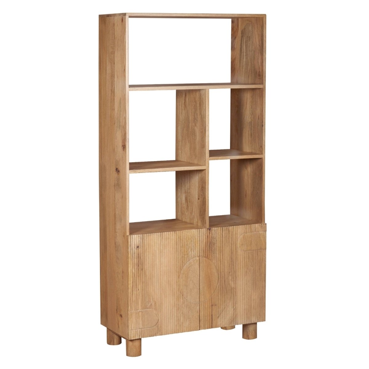 Ajmer Solid Wood Bookcase - Joe’s Haven