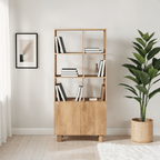 Ajmer Solid Wood Bookcase - Joe’s Haven