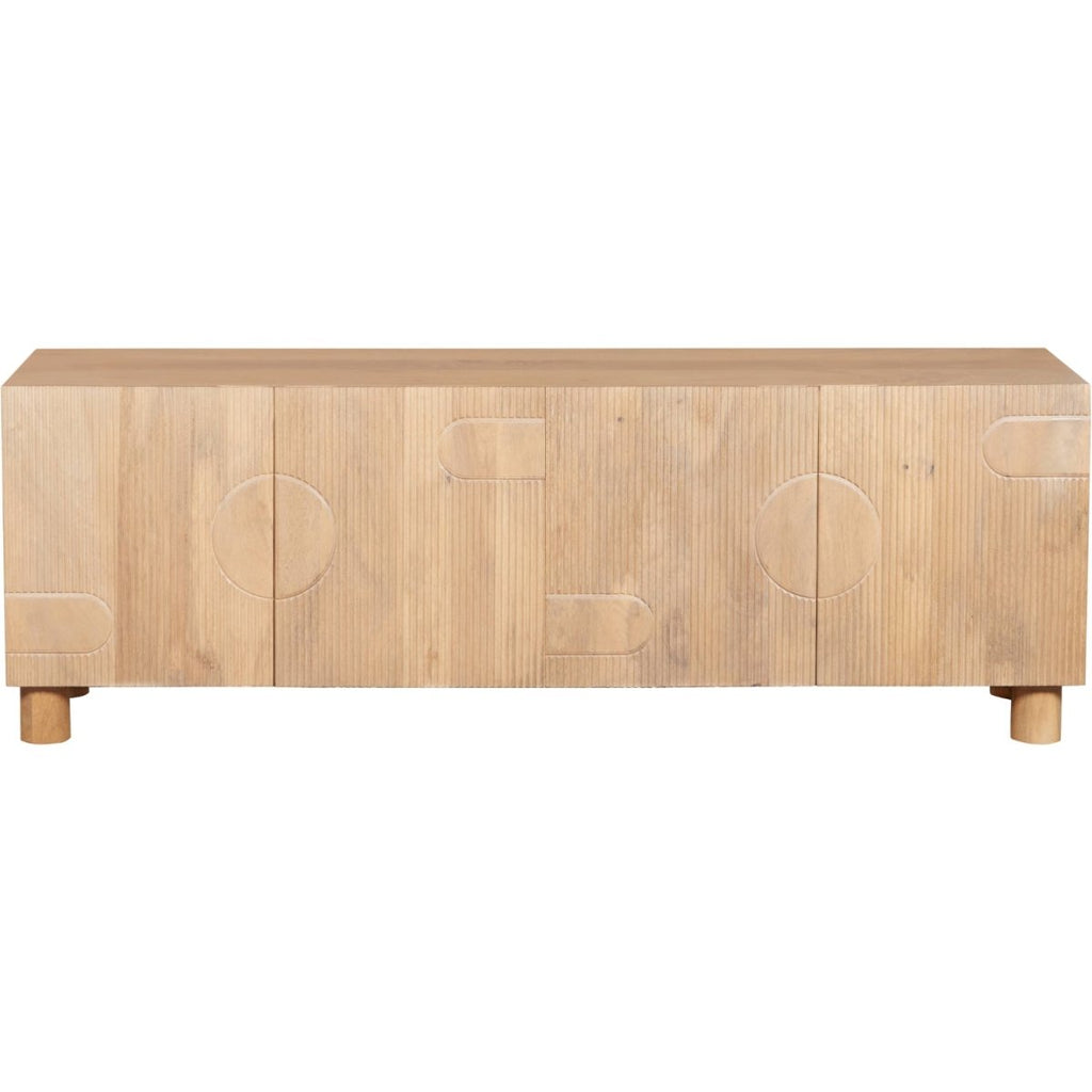 Ajmer Solid Wood Large Low Board TV Cabinet - Joe’s Haven