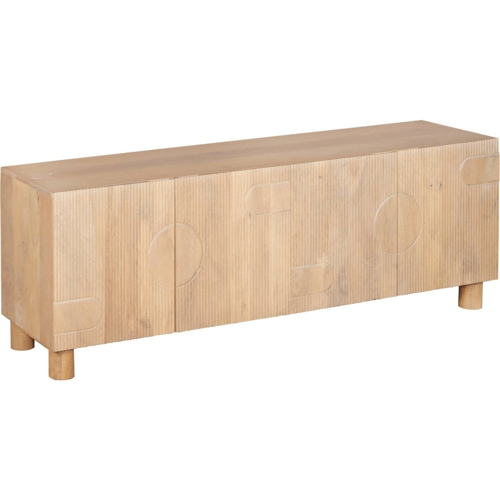 Ajmer Solid Wood Large Low Board TV Cabinet - Joe’s Haven