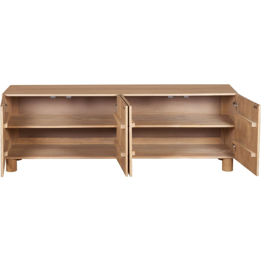 Ajmer Solid Wood Large Low Board TV Cabinet - Joe’s Haven