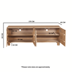 Ajmer Solid Wood Large Low Board TV Cabinet - Joe’s Haven