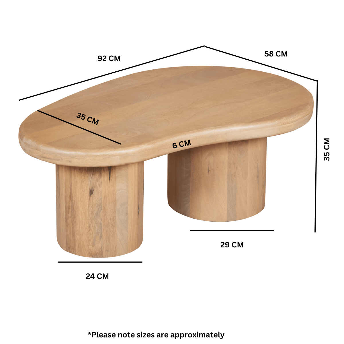 Ajmer Solid Wood Coffee Table - Joe’s Haven