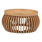 Jodhpur Solid Wood Small Round Low Coffee Table - Joe’s Haven