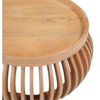 Jodhpur Solid Wood Small Round Low Coffee Table - Joe’s Haven