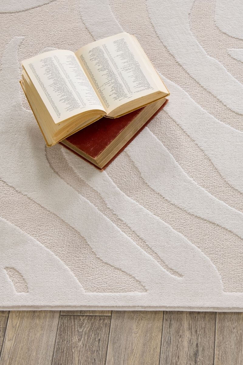 Abstract Geometric Rug – Cream Shades - Joe’s Haven