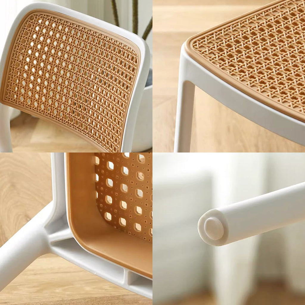 Ann Rattan Style Dining Chair, Plastic - Joe’s Haven