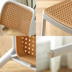 Ann Rattan Style Dining Chair, Plastic - Joe’s Haven
