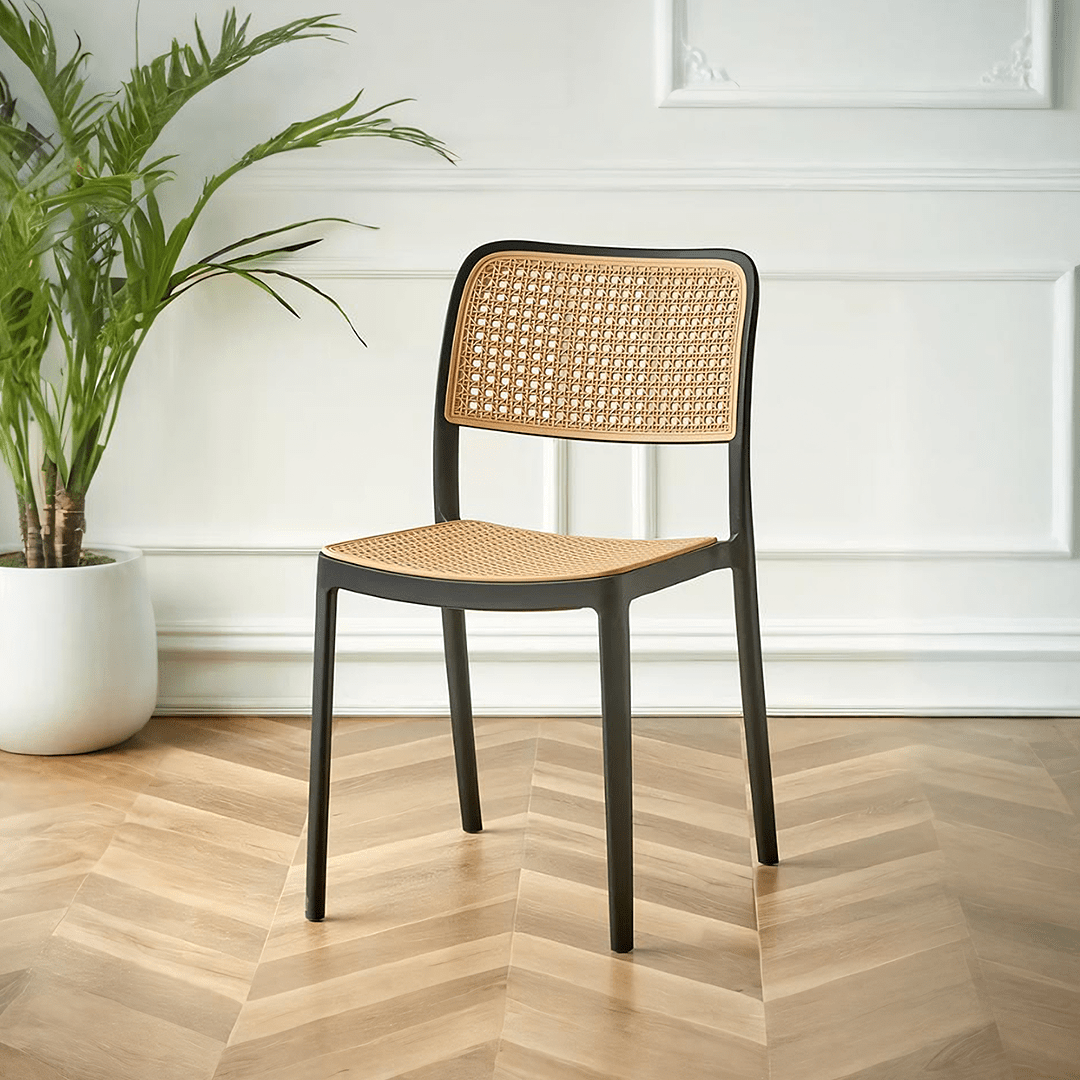 Ann Rattan Style Dining Chair, Plastic - Joe’s Haven