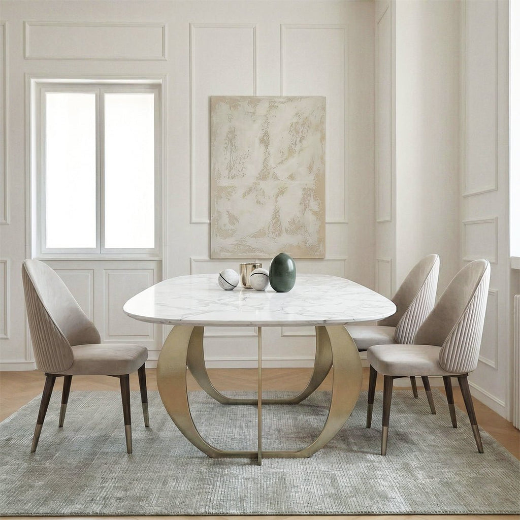 Arpen Dining Table, Marble, Dining Table Set - Joe’s Haven