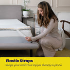 Brightr® Aurora Deluxe 2 in 1 Best Memory Foam mattress topper - Medium Firm - Joe’s Haven