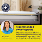 Brightr® Aurora Deluxe 2 in 1 Best Memory Foam mattress topper - Medium Firm - Joe’s Haven