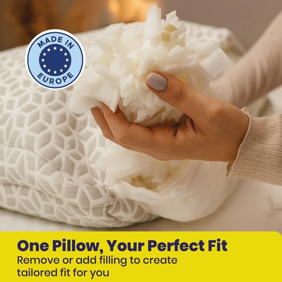 Brightr® MoonHug Adjustable Memory Foam pillow - Joe’s Haven